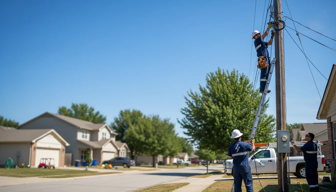 Residential electrician providing installation services in Grand Blanc, MI